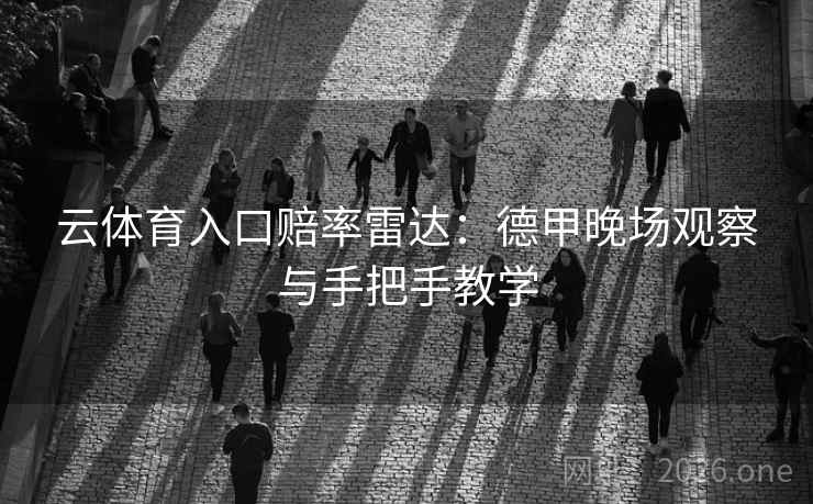 云体育入口赔率雷达：德甲晚场观察与手把手教学